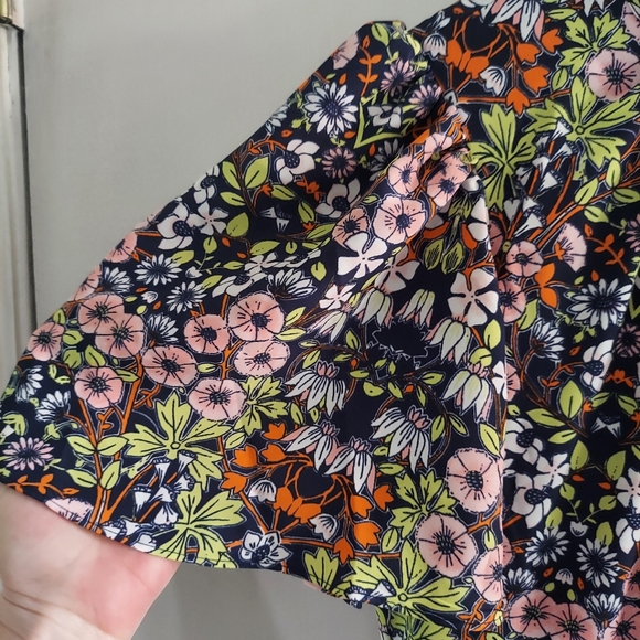 NEW Nordstrom Julia Jordan mock ruffled neck flutter sleeve floral dress - Picture 6 of 16